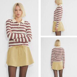 NWT SUNDAY BEST Aritzia Boba Japanese Sateen Low-Rise Micro Skirt Size Medium